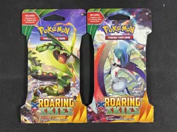 Pokemon Cards x2 Roaring Skies Sealed Blisters Rayquaza XY Ultra Rare 2015 - Image 1