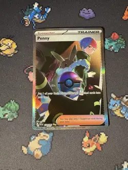 Pokemon Cards Penny 239/091 Illustration Rare Paldean Fates - (NM) - Image 1