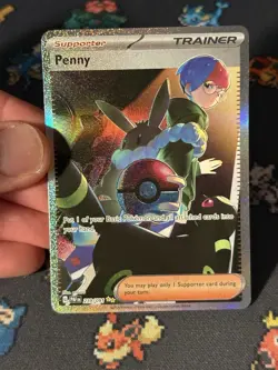 Pokemon Cards Penny 239/091 Illustration Rare Paldean Fates - (NM) - Image 2