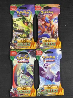 Pokemon Cards x4 Roaring Skies Sealed Blisters Artset XY Ultra Rare 2015 - Image 1