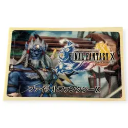Sony PlayStation 2 PS2 Final Fantasy X 2001 Vintage VTG Memory Card Sticker - Image 1