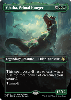 Ghalta, Primal Hunger Special Guests PLD Creature Rare MAGIC MTG CARD ABUGames - Image 1