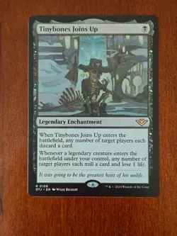 Mtg Tinybones Joins Up # 108 Outlaws Of Thunder Junction, Regular Rare - Image 1