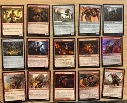 Casual Budget MTG Commander Deck Mono Red Artifacts W/ Captain Lannery Storm - Image 2