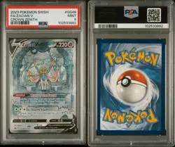 PSA 9 MINT Zacian V GG48/GG70 Crown Zenith: Galarian Gallery Holo Pokemon 2023 - Image 2