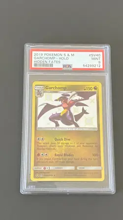 Pokemon Hidden Fates 2019 - Garchomp - Holo - SV40/SV94 - Graded PSA 9 212 - Image 1