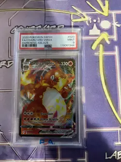 2020 Pokemon Charizard Vmax Darkness Ablaze #020 Mint PSA 9 - Image 1