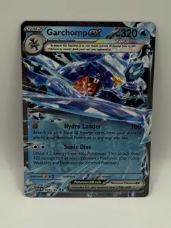 Garchomp ex 038/182 SV04: Paradox Rift Double Rare Holo Pokemon TCG Near Mint - Image 1