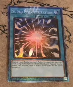 Yugioh Super Polymerization RA03-EN053 1st Ed Prismatic Collector's Rare NM - Image 1