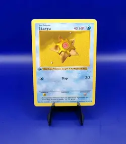 Staryu 65/102 1st Edition Shadowless Base Set Pokemon Card TCG WOTC 1999 LP - Image 1