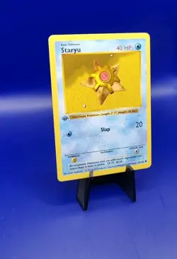 Staryu 65/102 1st Edition Shadowless Base Set Pokemon Card TCG WOTC 1999 LP - Image 2