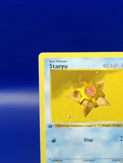 Staryu 65/102 1st Edition Shadowless Base Set Pokemon Card TCG WOTC 1999 LP - Image 4