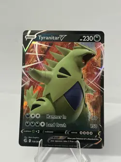 Tyranitar V 158/264 Full Art NM/M Fusion Strike Pokemon Card - Image 1