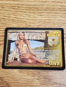 WWE WWF Raw Deal CCG - Stacy Keibler Promo Card - Image 1