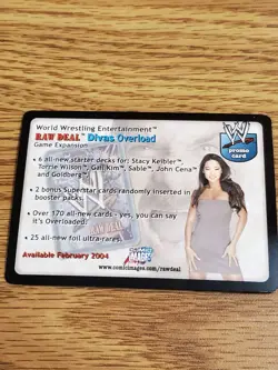 WWE WWF Raw Deal CCG - Stacy Keibler Promo Card - Image 2