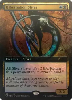 MTG English Hibernation Sliver (Extended Art) NM Foil Secret Lair - Image 1
