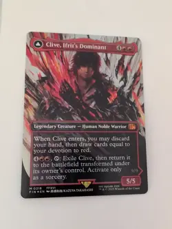 Clive Ifrit's Dominant Borderless Full Art Foil 0318 MTG Final Fantasy - Image 1