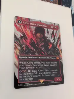 Clive Ifrit's Dominant Borderless Full Art Foil 0318 MTG Final Fantasy - Image 2