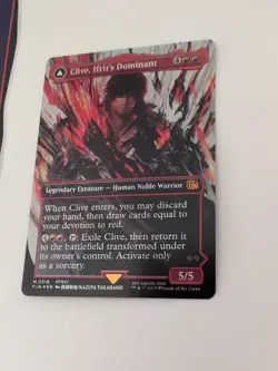 Clive Ifrit's Dominant Borderless Full Art Foil 0318 MTG Final Fantasy - Image 3