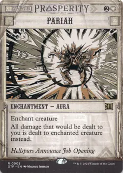 MTG Pariah Normal NM Outlaws of Thunder Junction: Breaking News Magic 5 - Image 1