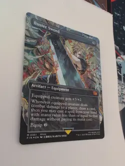 Buster Sword (Borderless) (Foil) NM - 0351 - MTG Final Fantasy (FIN) (EN) - Image 2