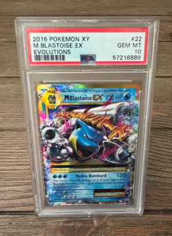 2016 Pokemon XY Evolutions M Blastoise EX Holo Ultra Rare #22/108 PSA 10 GEM - Image 1