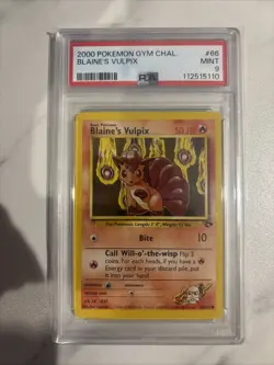 2000 Pokemon Gym Challenge blaine's vulpix Base 66/132 - Image 1
