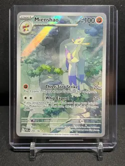 Mienshao 200/182 IR Illustration Rare Holo Pokemon 2023 Paradox Rift NM - Image 1