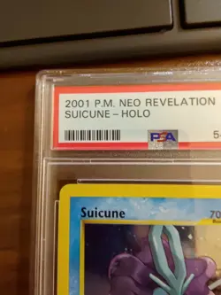 2001 Pokemon Neo Revelation Suicine Holo #14 PSA 7 - Image 2
