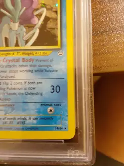 2001 Pokemon Neo Revelation Suicine Holo #14 PSA 7 - Image 3