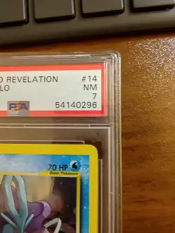 2001 Pokemon Neo Revelation Suicine Holo #14 PSA 7 - Image 4