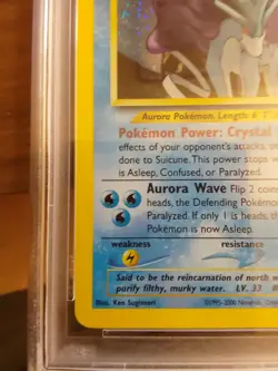 2001 Pokemon Neo Revelation Suicine Holo #14 PSA 7 - Image 5