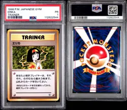1998 Pokemon TCG Gym Heroes Japanese Erika Trainer Non-Holo Rare PSA 1 POP 1! - Image 3