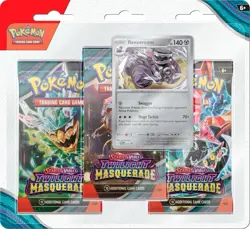 Pokemon TCG Twilight Masquerade Revavroom 3 pack blister / NEW / SEALED - Image 1