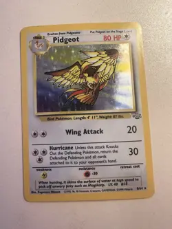 Pokemon TCG Pidgeot Jungle 8/64 Holo Rare Moderately played 64C - Image 2
