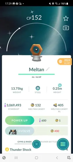 Pokemon Go Shiny Meltan - Image 1