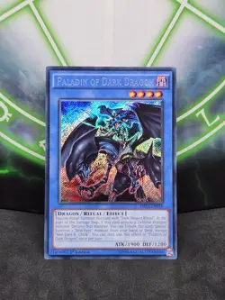 Yugioh Paladin of Dark Dragon DRL2-EN018 Secret Rare 1st Edition NM - Image 1