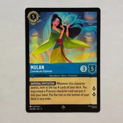 Mulan 142/204 Disney Lorcana Fabled Regular Super Rare Card NM - Image 1
