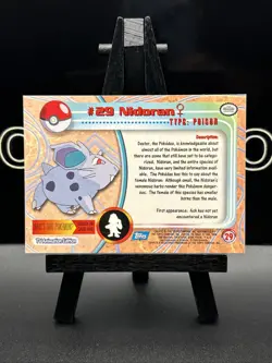 NIDORAN - # 29 - TOPPS SERIES 1 - BLUE LOGO - Pokemon Card - NM - Image 5