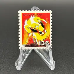 Flareon Pokemon Stamp Card Shogakukan Nintendo Japanese TCG Vintage S316-26 - Image 1