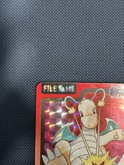 Pokemon Carddass Card Dragonite File No.149 Bandai Pocket Monsters 1997 Holo - Image 4