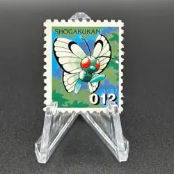 Butterfree Pokemon Stamp Card Shogakukan Nintendo Japanese TCG Vintage S316-24 - Image 1
