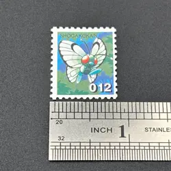 Butterfree Pokemon Stamp Card Shogakukan Nintendo Japanese TCG Vintage S316-24 - Image 4