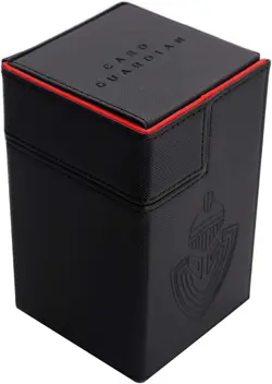 - Premium 100 Card Deck Box with Dice Compartment for Trading Card Games TCG (Bl - Image 3