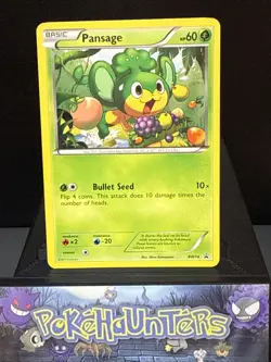 Pokemon Card Pansage BW14 Rare Promo Toys R Mystery Egg Black & White Light Play - Image 1
