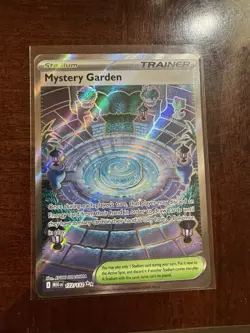 Pokemon TCG Mystery Garden Trainer Card Holo Rare NM 172/132 Mega Evolution - Image 1