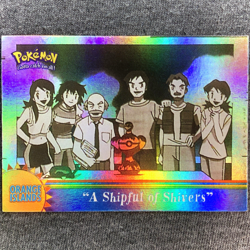 OR12 A Shipful of Shivers Rainbow Foil Topps TV Animation Series 3 Pokemon Card - Image 1