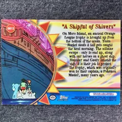OR12 A Shipful of Shivers Rainbow Foil Topps TV Animation Series 3 Pokemon Card - Image 2