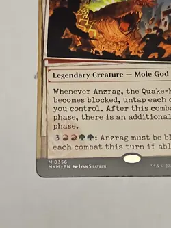 MTG - Anzrag, the Quake-Mole (Showcase) MKM #356 Murders Karlov Manor - NM - Image 2