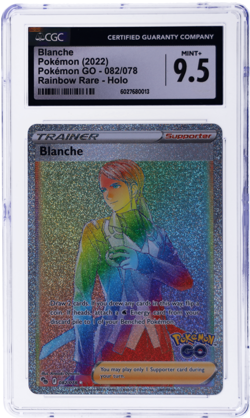 2022 Pokemon Go Blanche Rainbow Rare Holo #82 CGC 9.5 - Image 1